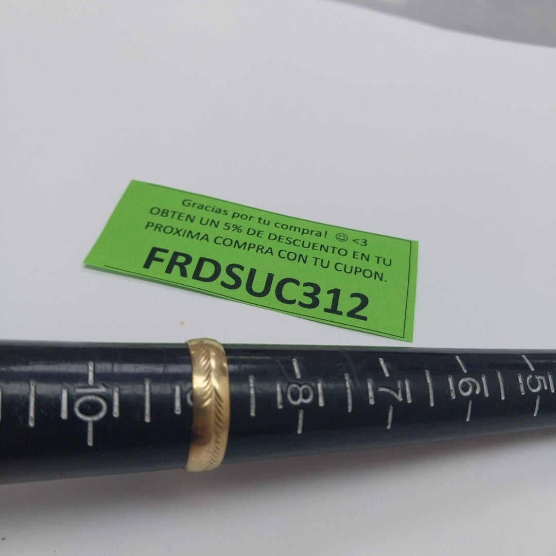 ARGOLLA ORO 10 K 1.1 GRMS (SEMINUEVO)