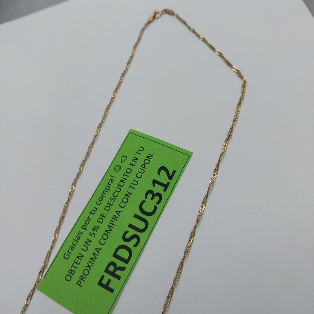CADENA ORO 14 K 2.5 GRMS (SEMINUEVO)