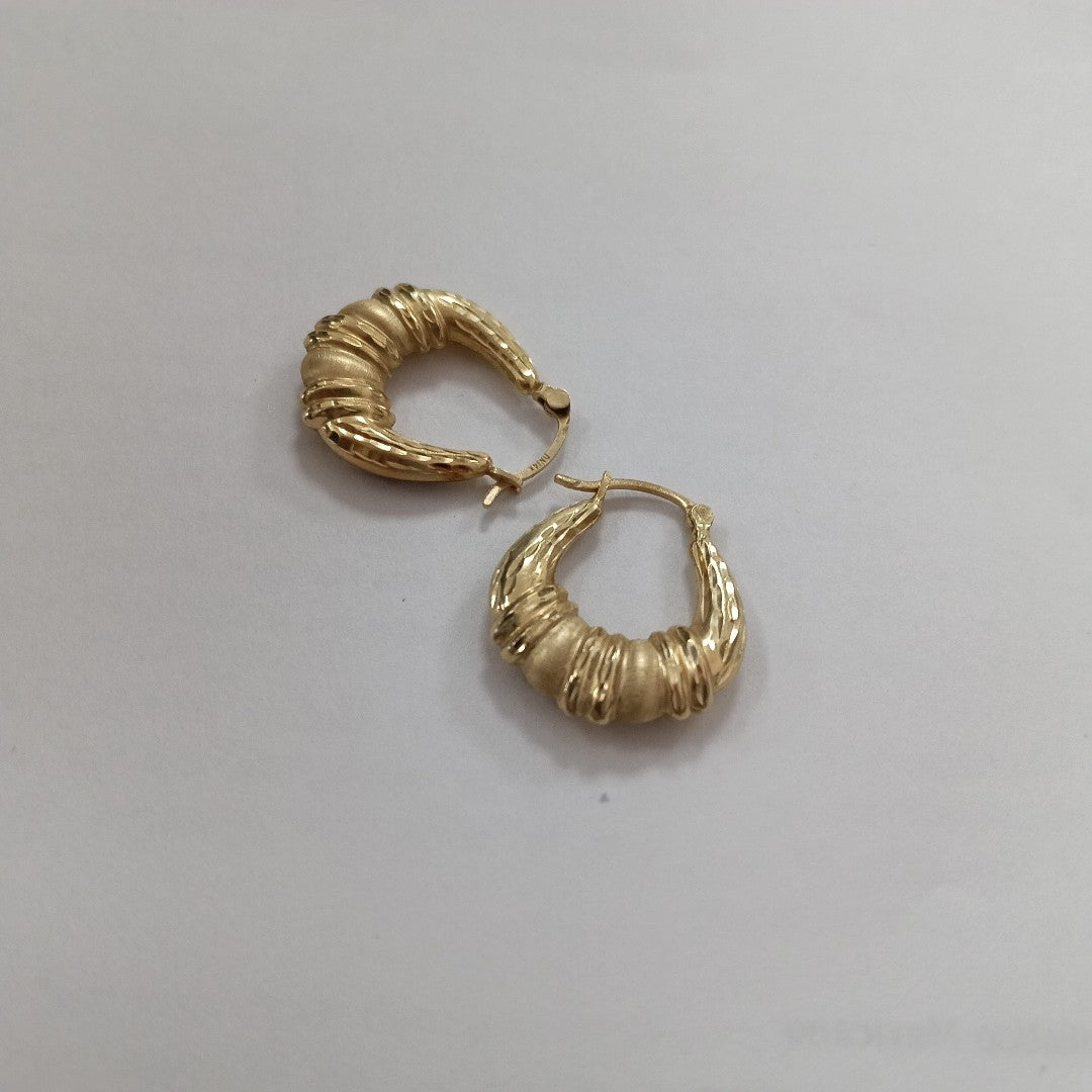 ARRACADAS PAR ORO 14 K 2.3 GRMS (SEMINUEVO)