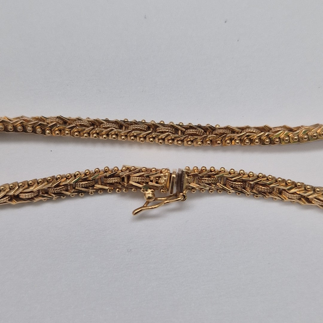 PULSERA ORO COMBINADO 14 K 11,70 GRMS (SEMINUEVO)