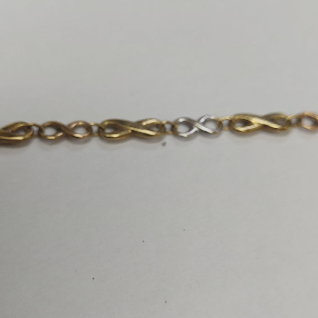 PULSERA ORO, ORO COMBINADO 14 K 3.4 GRMS (SEMINUEVO)
