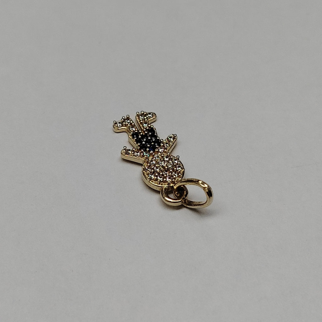 DIJE NIÑO CON CIRCONIAS Y PIEDRAS DE COLOR 10K 0.8 GR (NUEVO)
