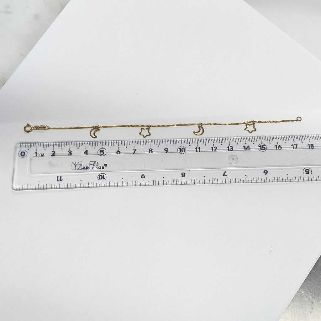PULSERA ESPECIAL DIJES 10K 18 CM 1 GR (NUEVO)