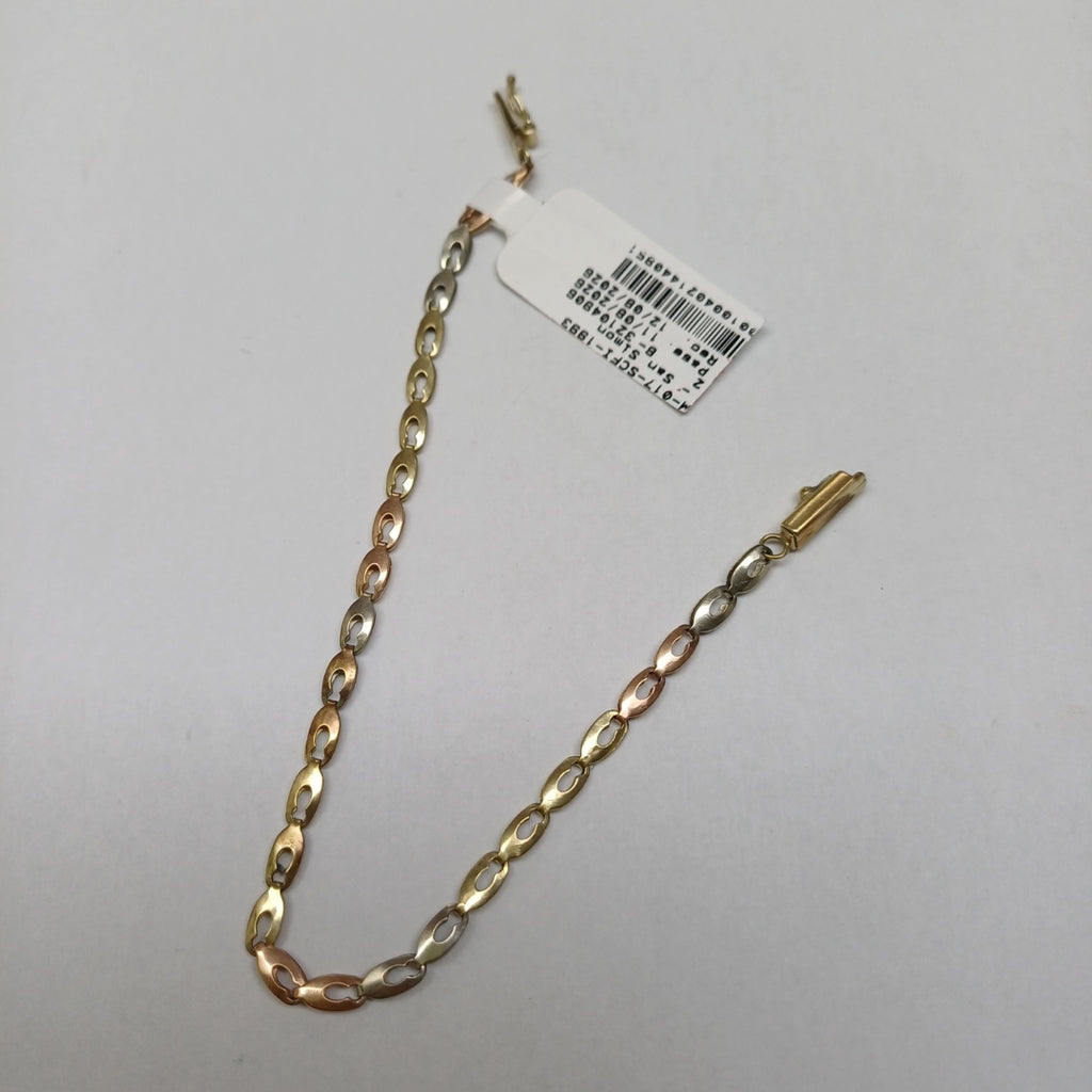 PULSERA ORO, ORO COMBINADO 10 K 2.9 GRMS (SEMINUEVO)