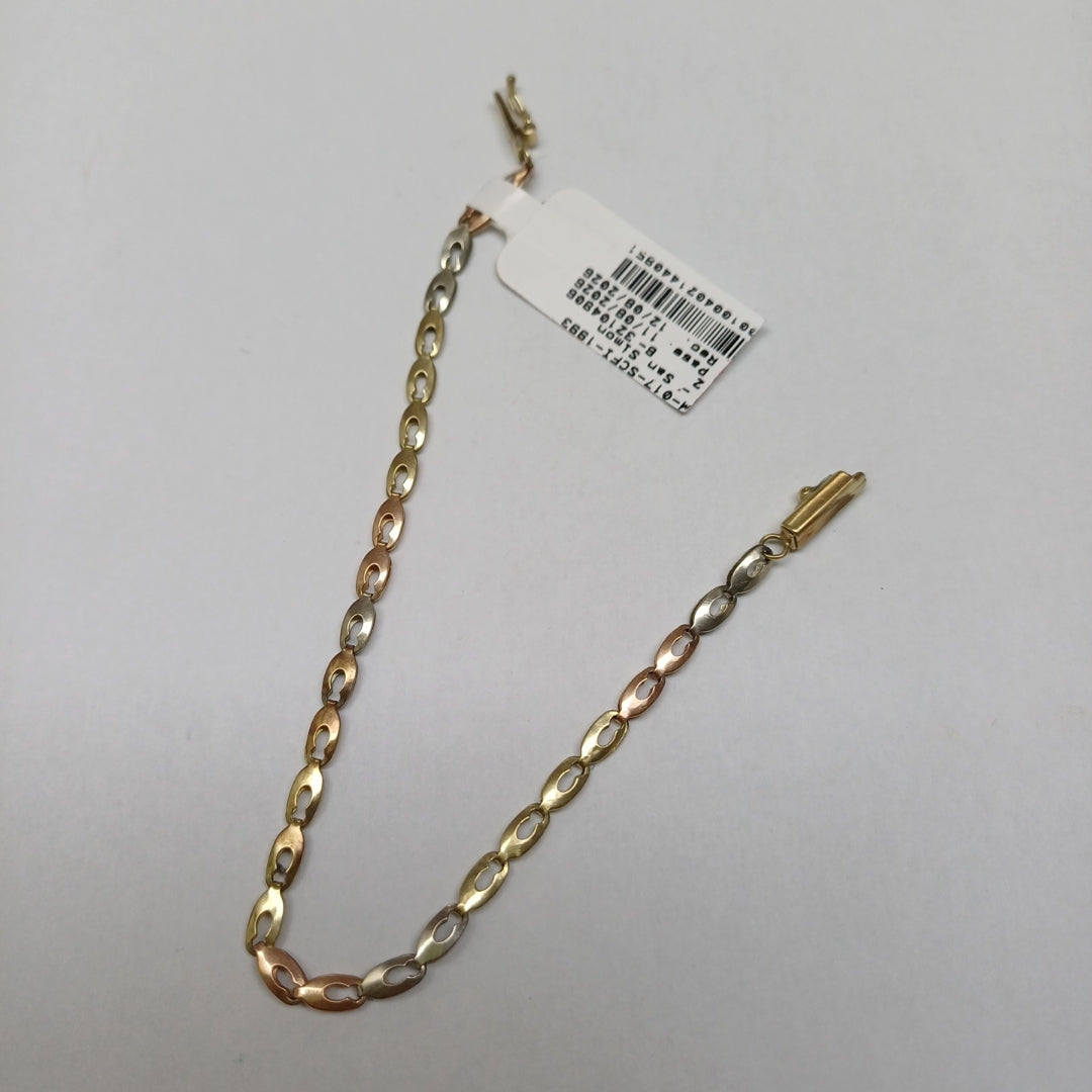 PULSERA ORO, ORO COMBINADO 10 K 2.9 GRMS (SEMINUEVO)