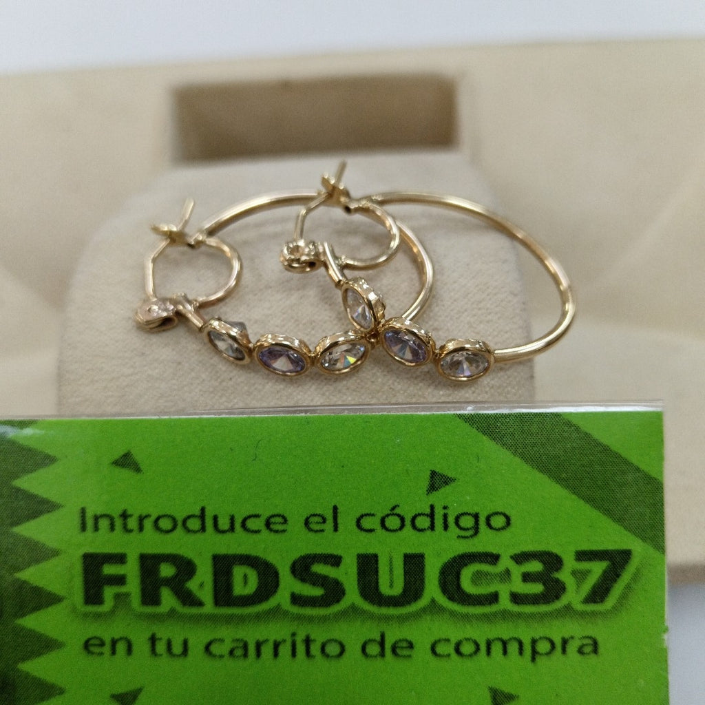 ARRACADAS PAR ORO 10 K 3.6 GRMS (SEMINUEVO)