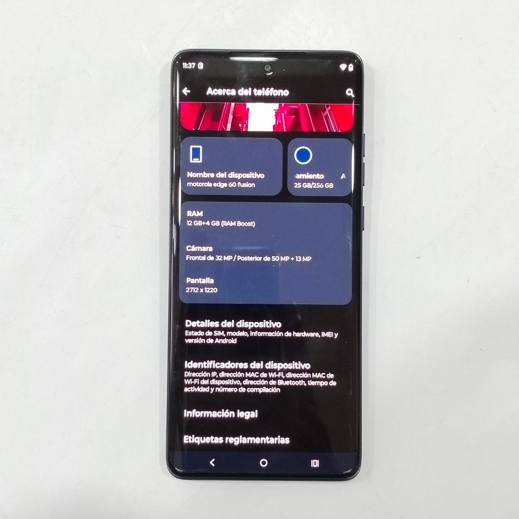 CELULAR MOTOROLA EDGE 60 FUSION XT2503-3 (2025) 256 GB 12 GB RAM