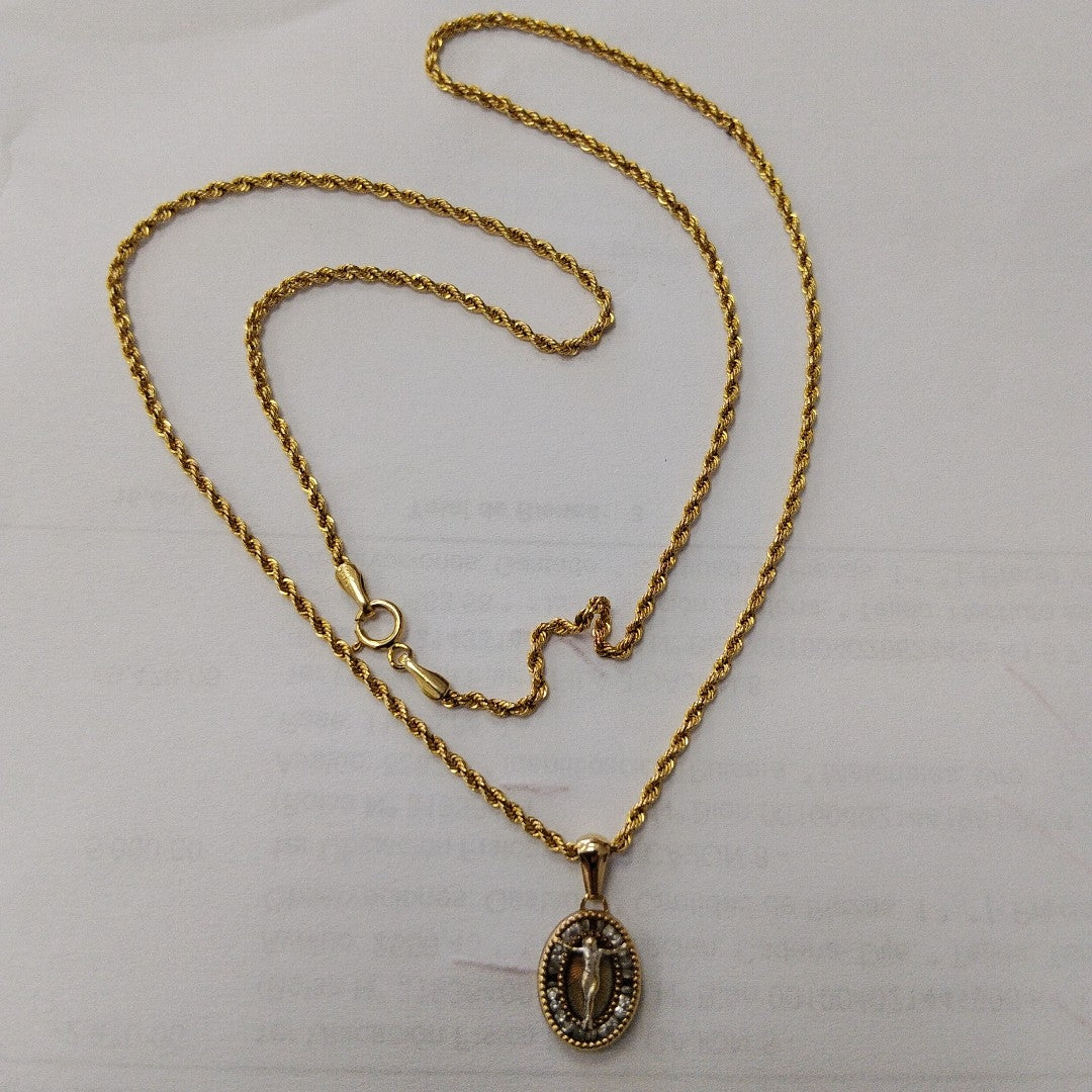 CADENA, DIJE ORO 14 K 1.9 GRMS (SEMINUEVO)