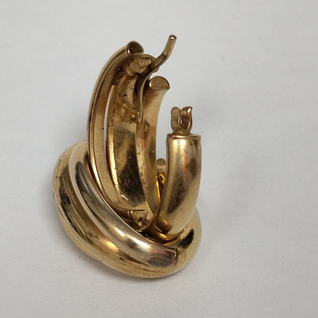 ARRACADAS PAR ORO 10 K 3,30 GRMS (SEMINUEVO)