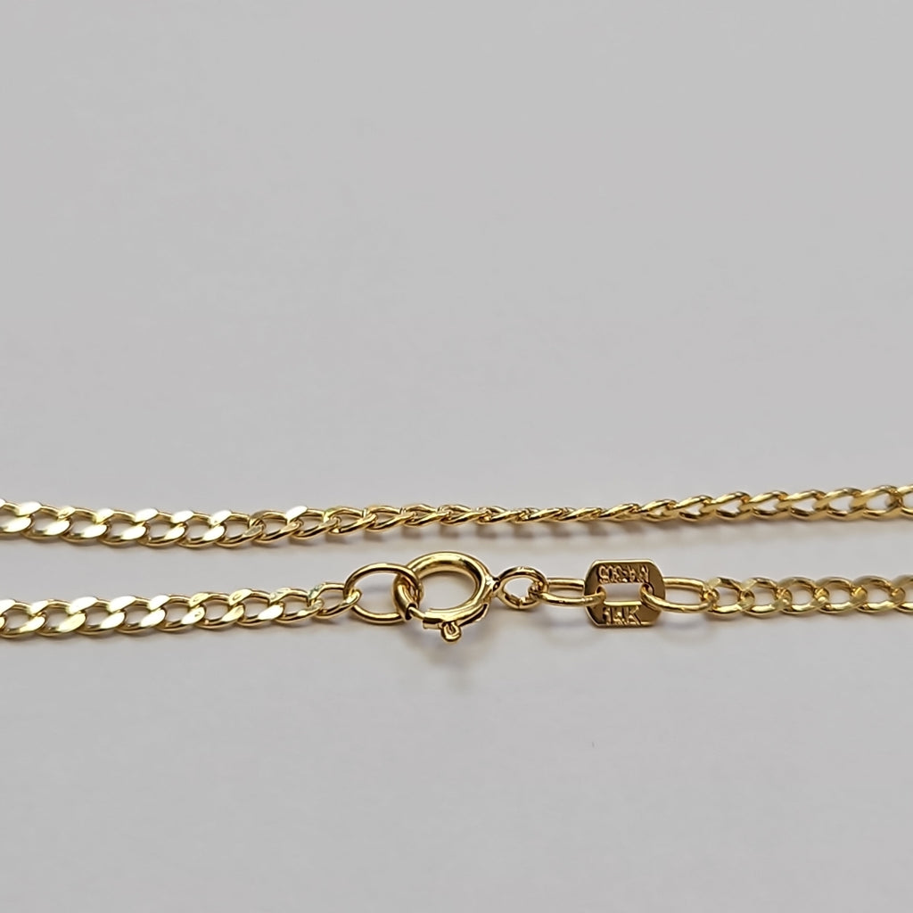 CADENAS BARBADA AMARILLA ORO 14K 1.9 (NUEVO)