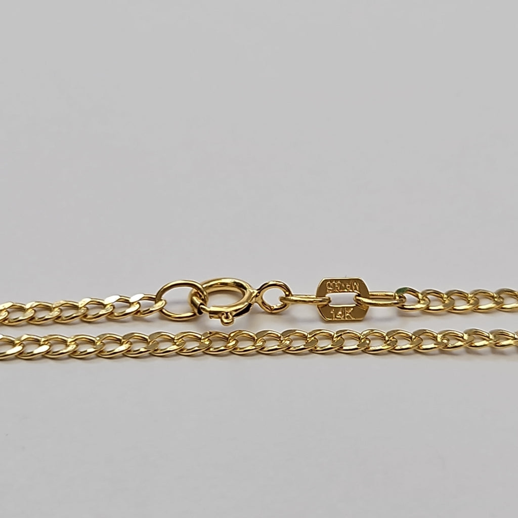CADENAS BARBADA AMARILLA ORO 14K 1.9 (NUEVO)
