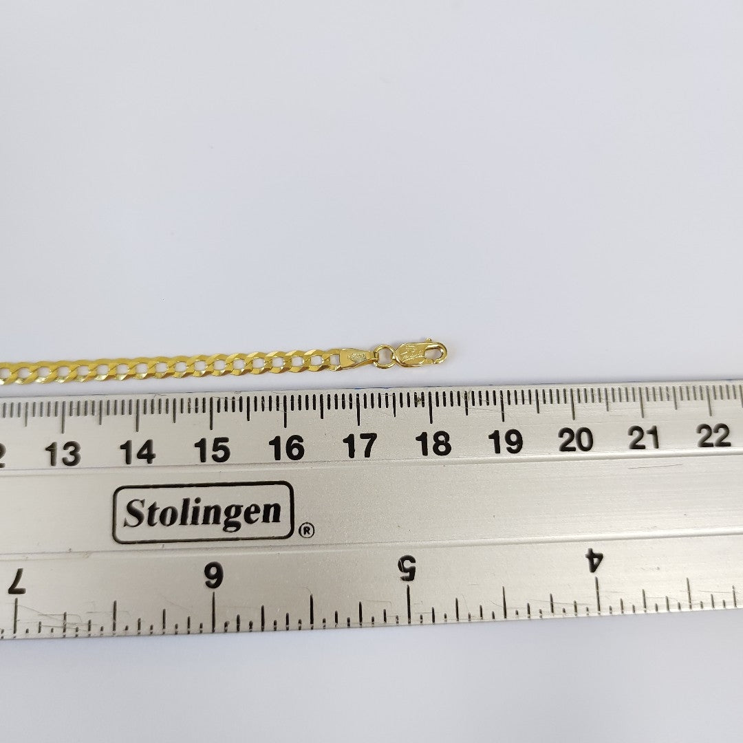 PULSERAS DAMA BARBADA AMARILLA ORO 14K 2.4 (NUEVO)