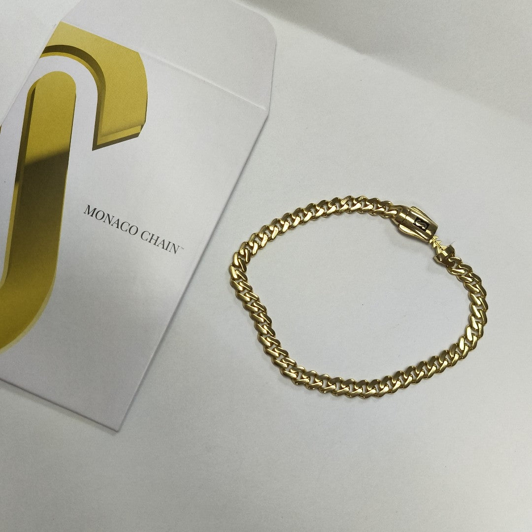 PULSERA MONACO ORO 14K 5.5 (NUEVO)
