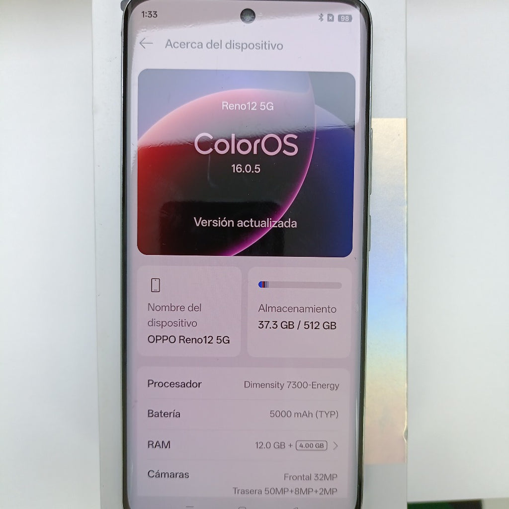 CELULAR OPPO RENO12 5G CPH2625 (2024) 512 GB 12 GB RAM (SEMINUEVO)