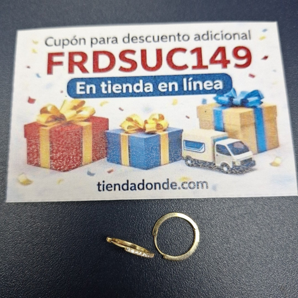 HUGGIES ORO 14K 1.4 (NUEVO)