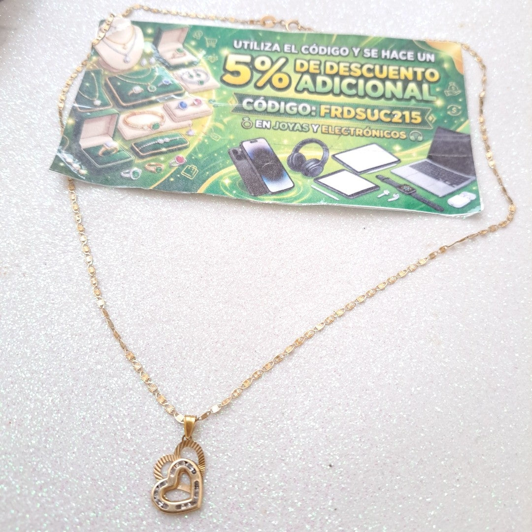 CADENA, DIJE ORO 10 K 2.2 GRMS (SEMINUEVO)