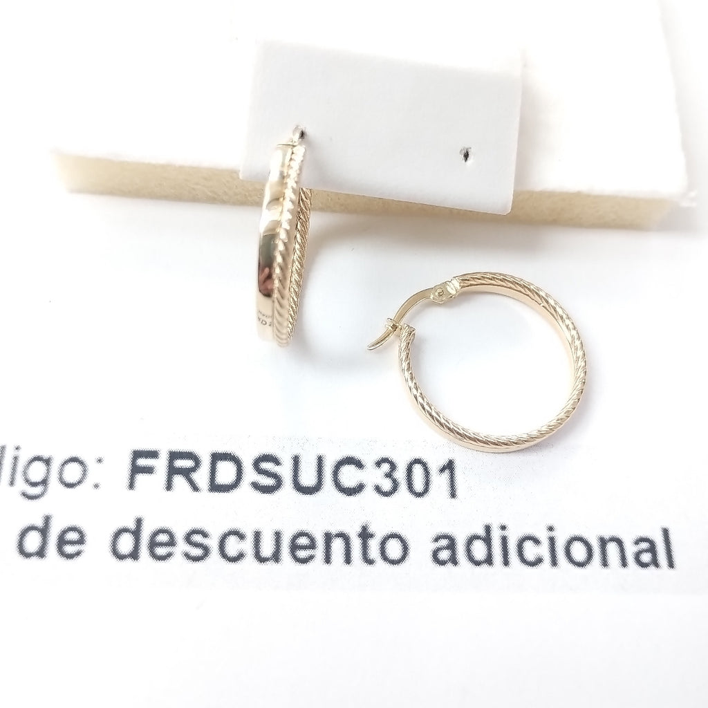 ARRACADAS ORO 14K 2.3 (NUEVO)