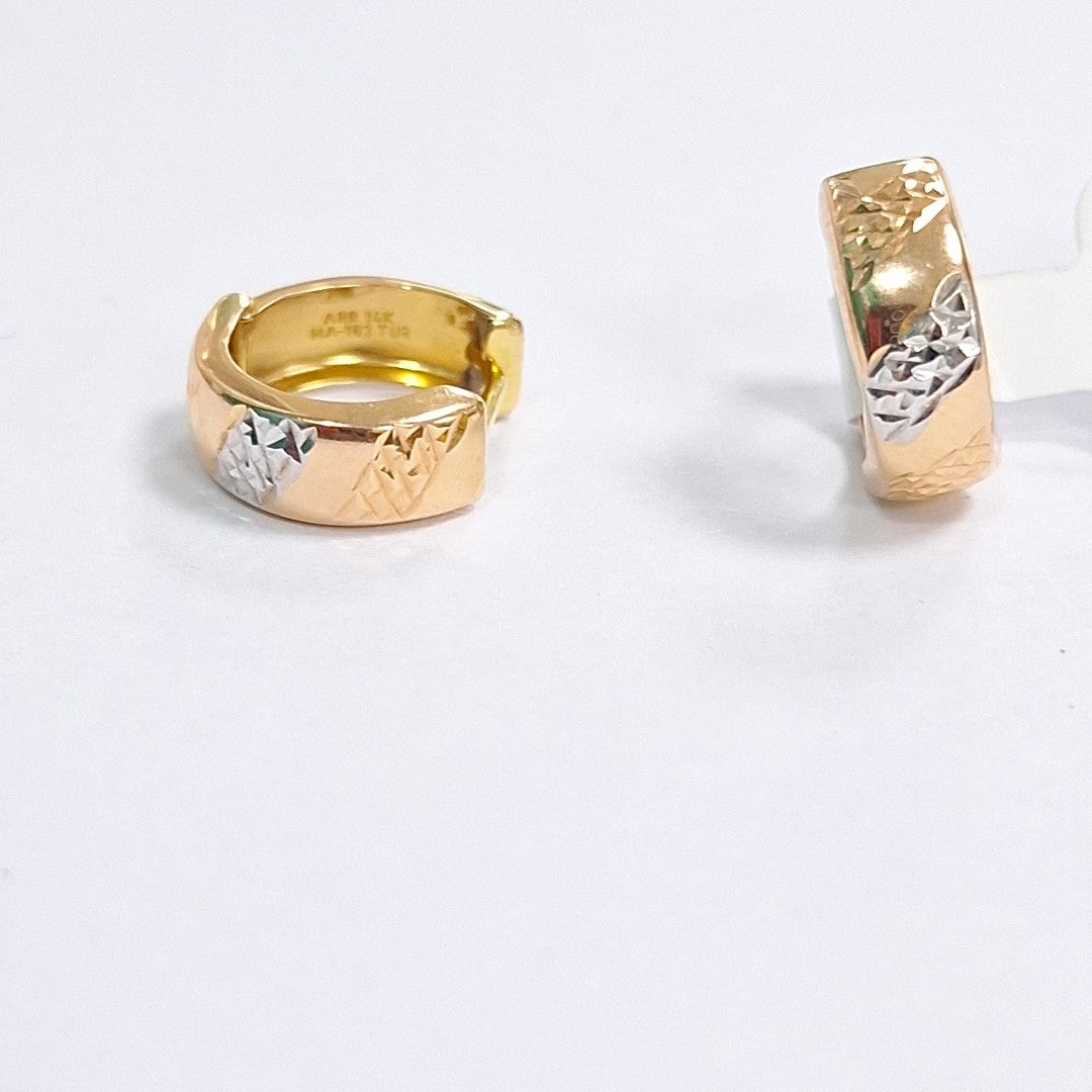 ARRACADAS PAR ORO 14 K 1.2 GRMS (SEMINUEVO)