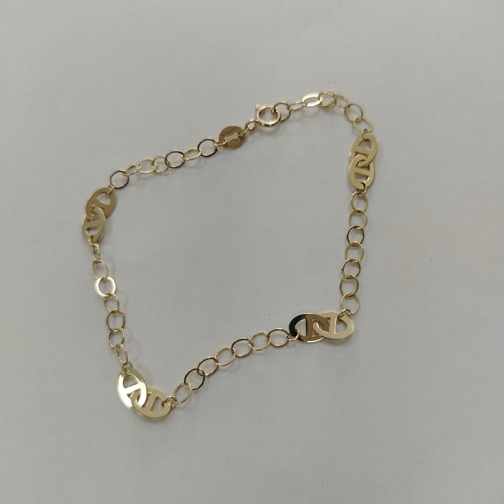 PULSERA TEJIDO ESPECIAL 14K 18 CM 1.6 GR (NUEVO)