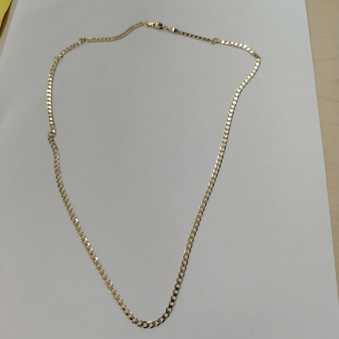 CADENA TEJIDO BARBADA 14K 55 CM 8.3 GR (NUEVO)