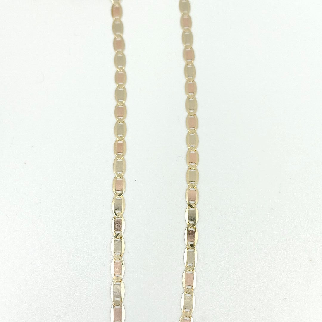 CADENAS VALENTINA/ESPEJO ORO 14K 10.8 (NUEVO)