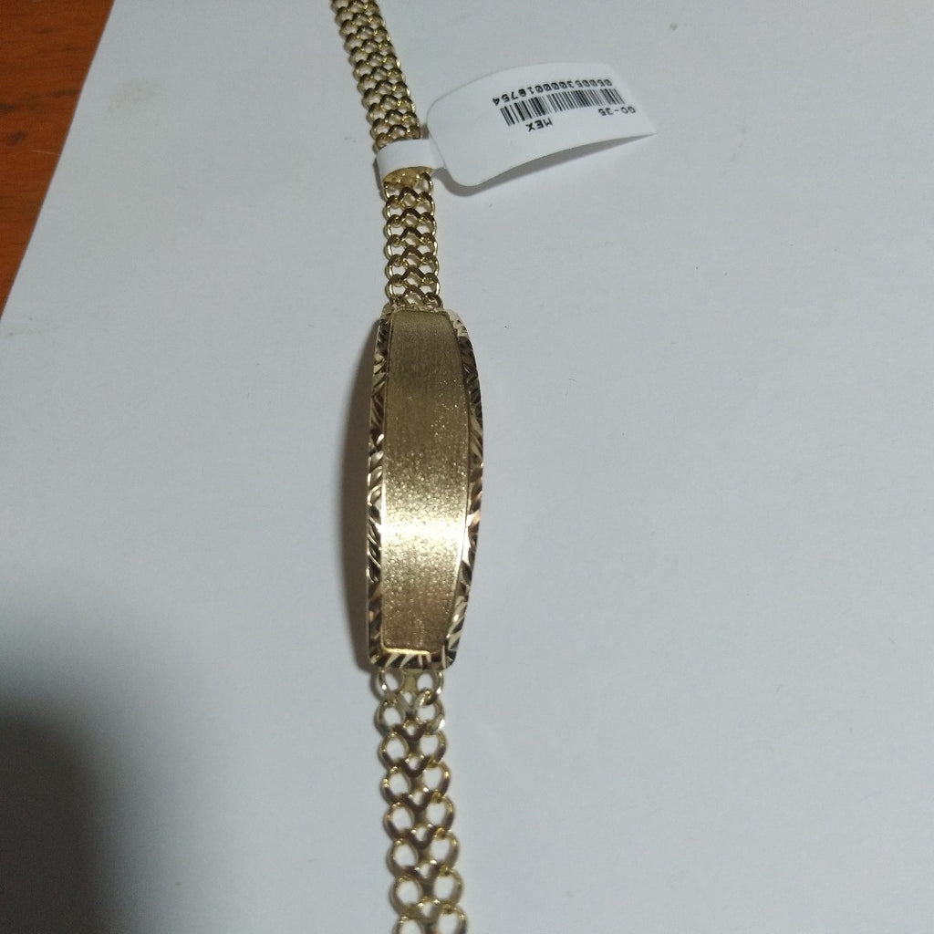PULSERA ESCLAVA CHINO 14K 21 CM 9.8 GR (NUEVO)