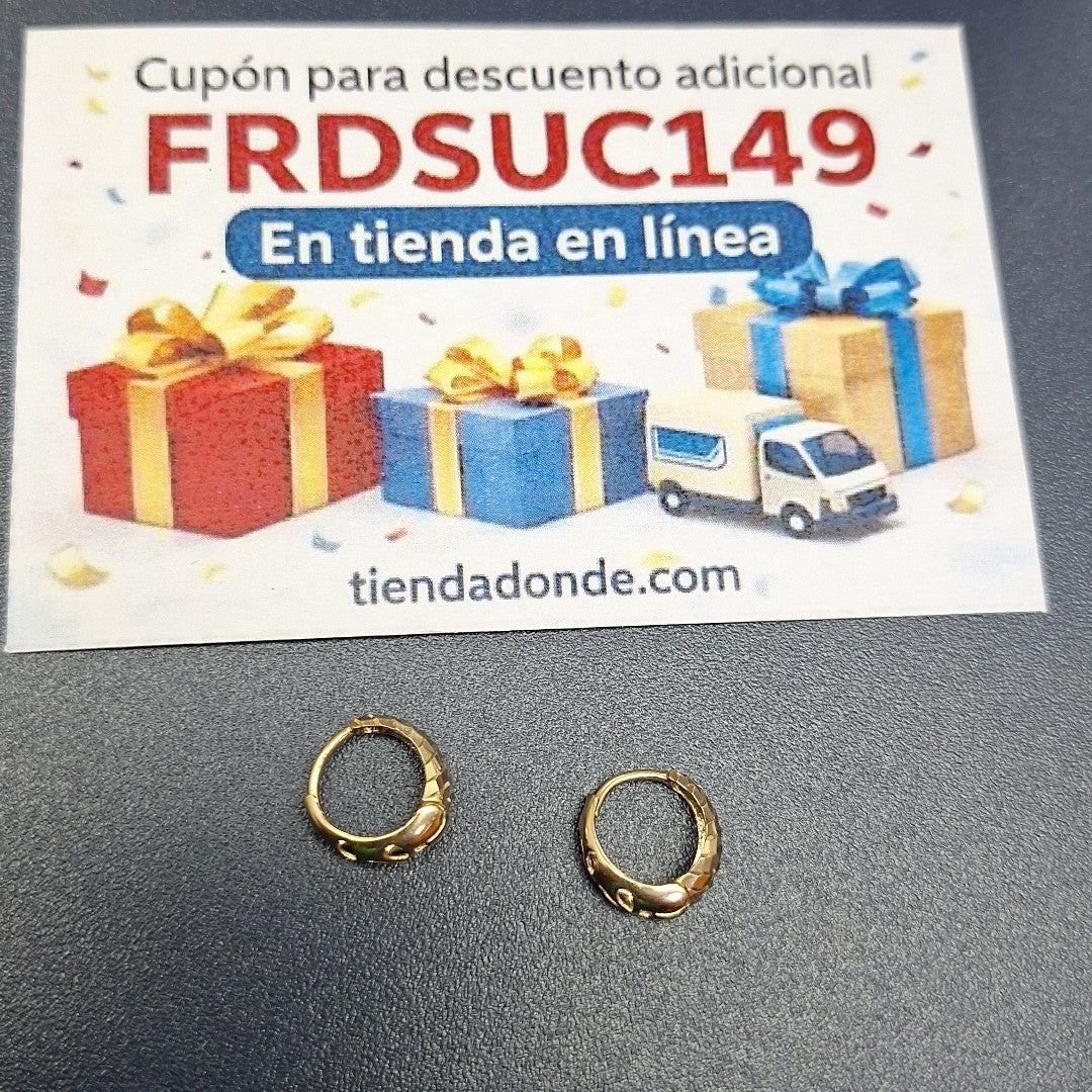 HUGGIES ORO 14K 2 (NUEVO)
