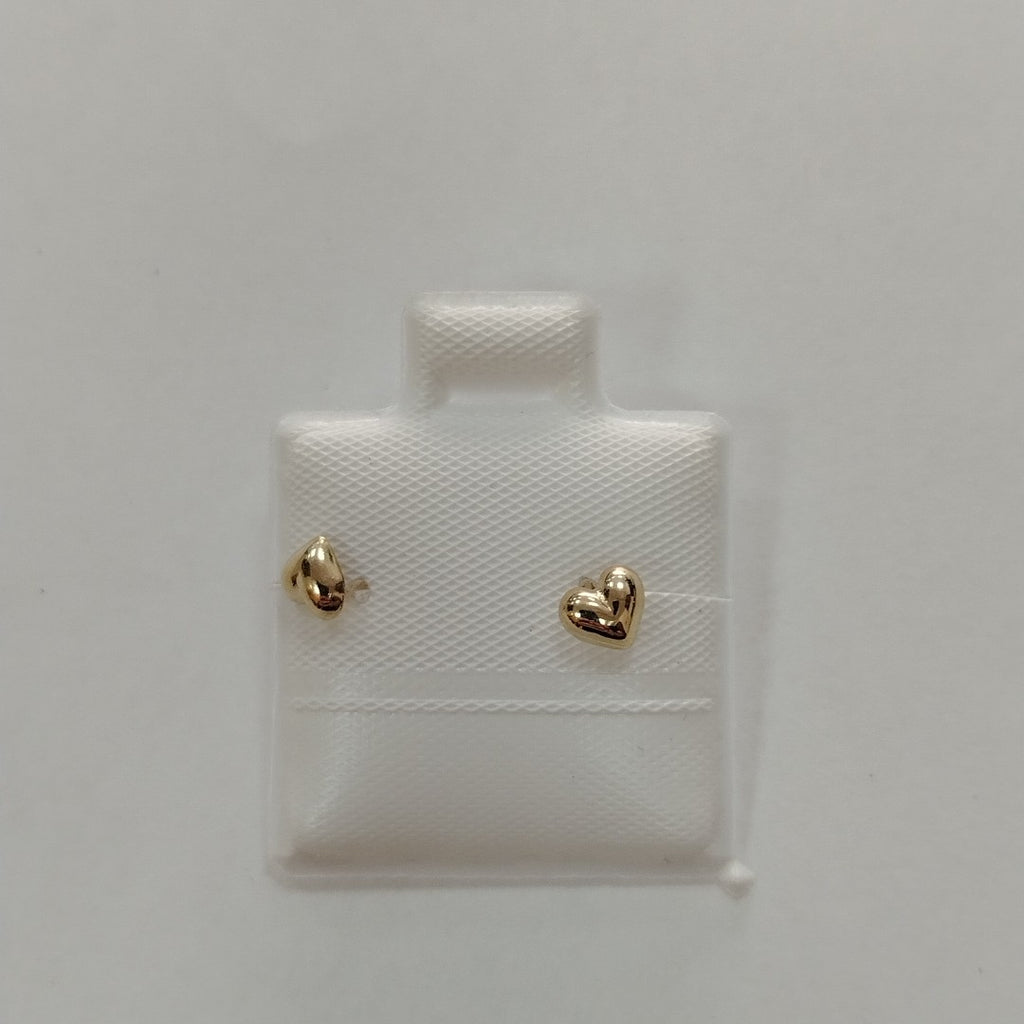 BROQUELES BROQUEL FIG CORAZON LISO 14K 0.1987 GR (NUEVO)