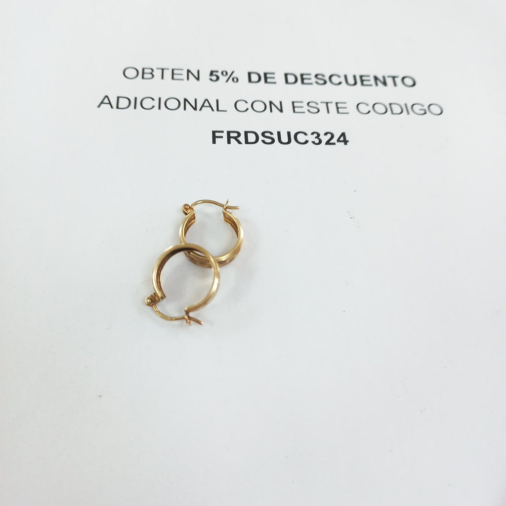 ARRACADAS PAR ORO 10 K 1.3 GRMS (SEMINUEVO)