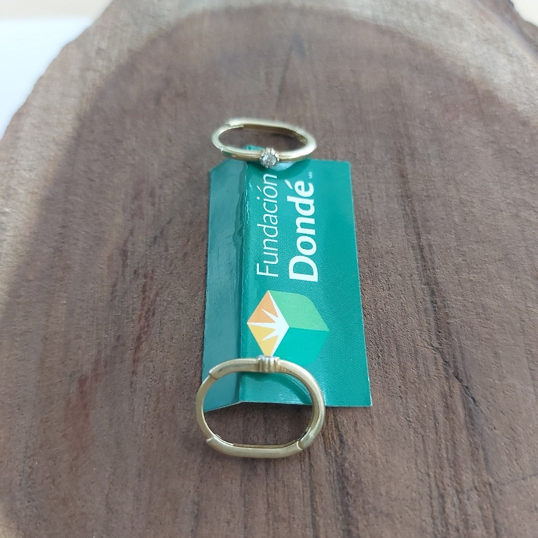 ARRACADAS PAR ORO 10 K 1.4 GRMS (SEMINUEVO)