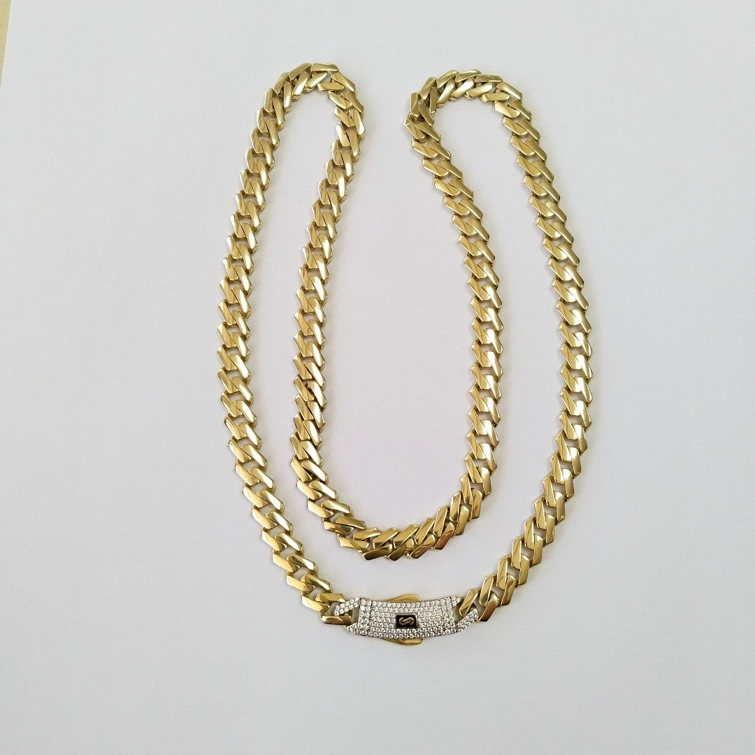 CADENA MONACO ORO 10K 24.5 (NUEVO)