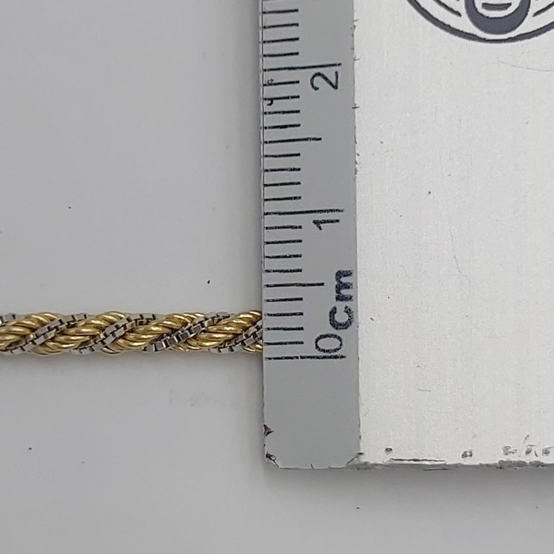 CADENA ORO COMBINADO 14 K 10,50 GRMS (SEMINUEVO)
