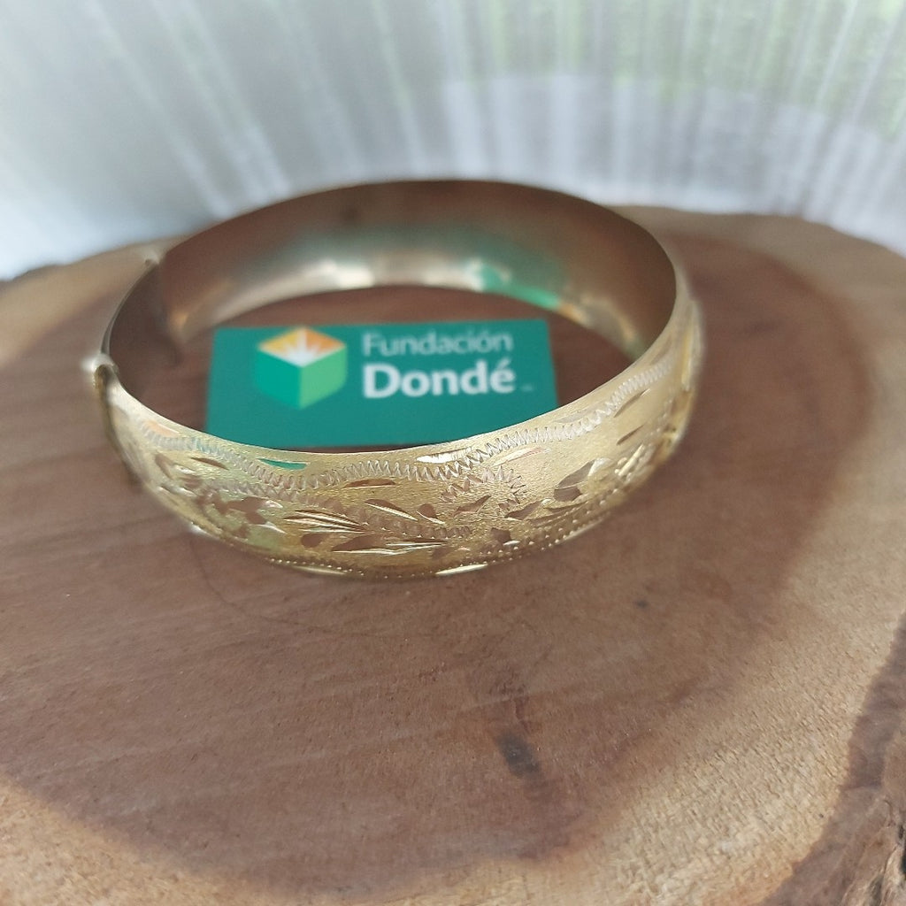 PULSERA RIGIDA ORO 10 K 14,70 GRMS (SEMINUEVO)