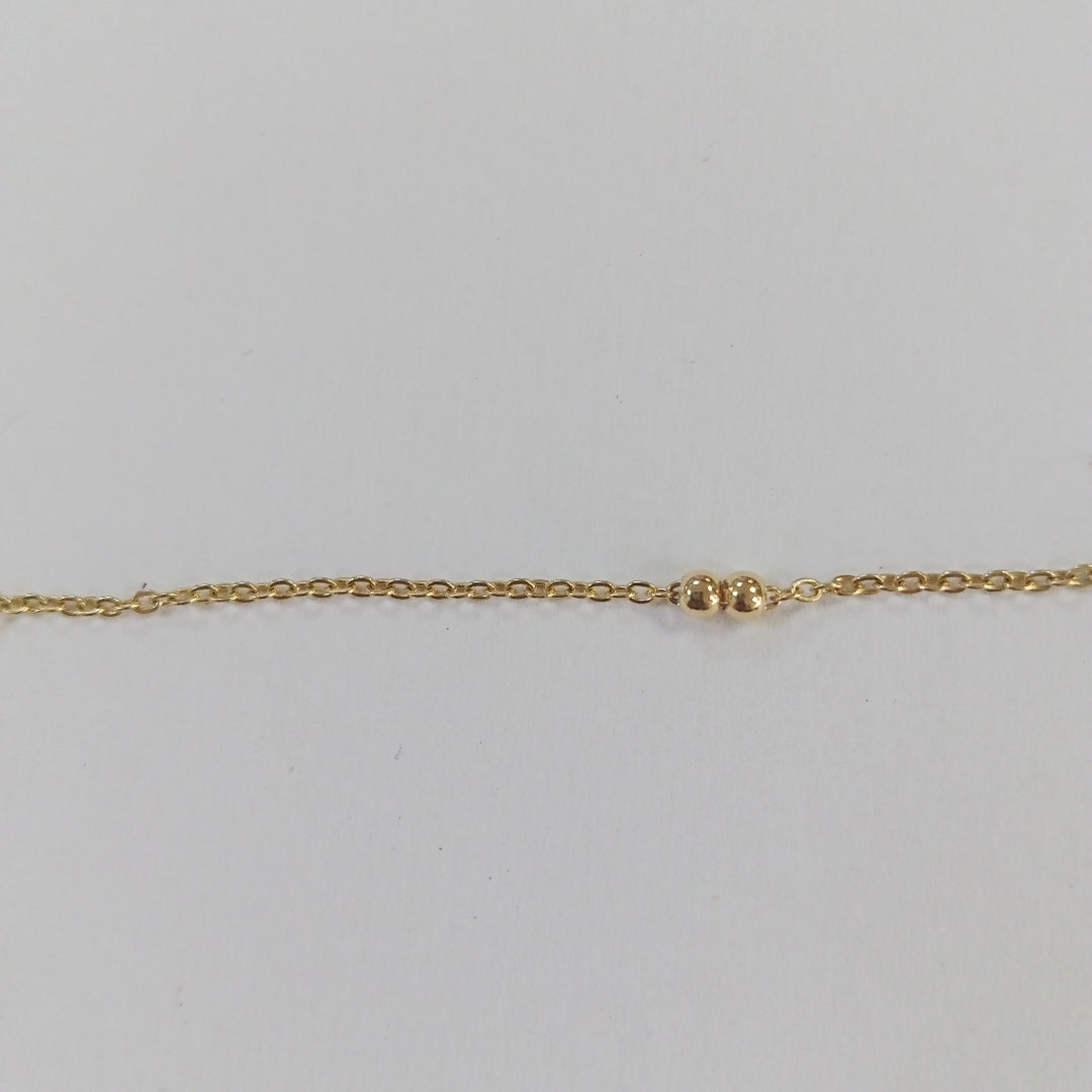 PULSERA TEJIDO ESPECIAL CORAZONES CON CIRCONIAS 14K 18 CM 2.3 GR (NUEVO)