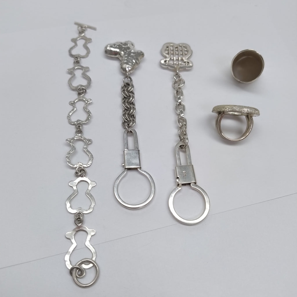 ANILLO, LLAVERO PLATA 56.9 GRMS (SEMINUEVO)