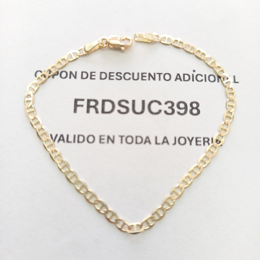 PULSERA GUCHI 14K 18 CM 2 GR (NUEVO)