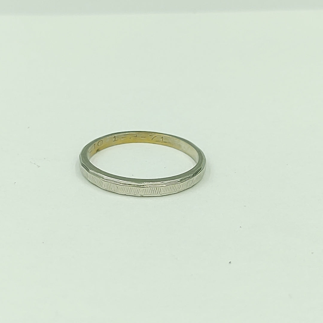 ARGOLLA ORO,ORO BLANCO 14 K 1,70 GRMS (SEMINUEVO)