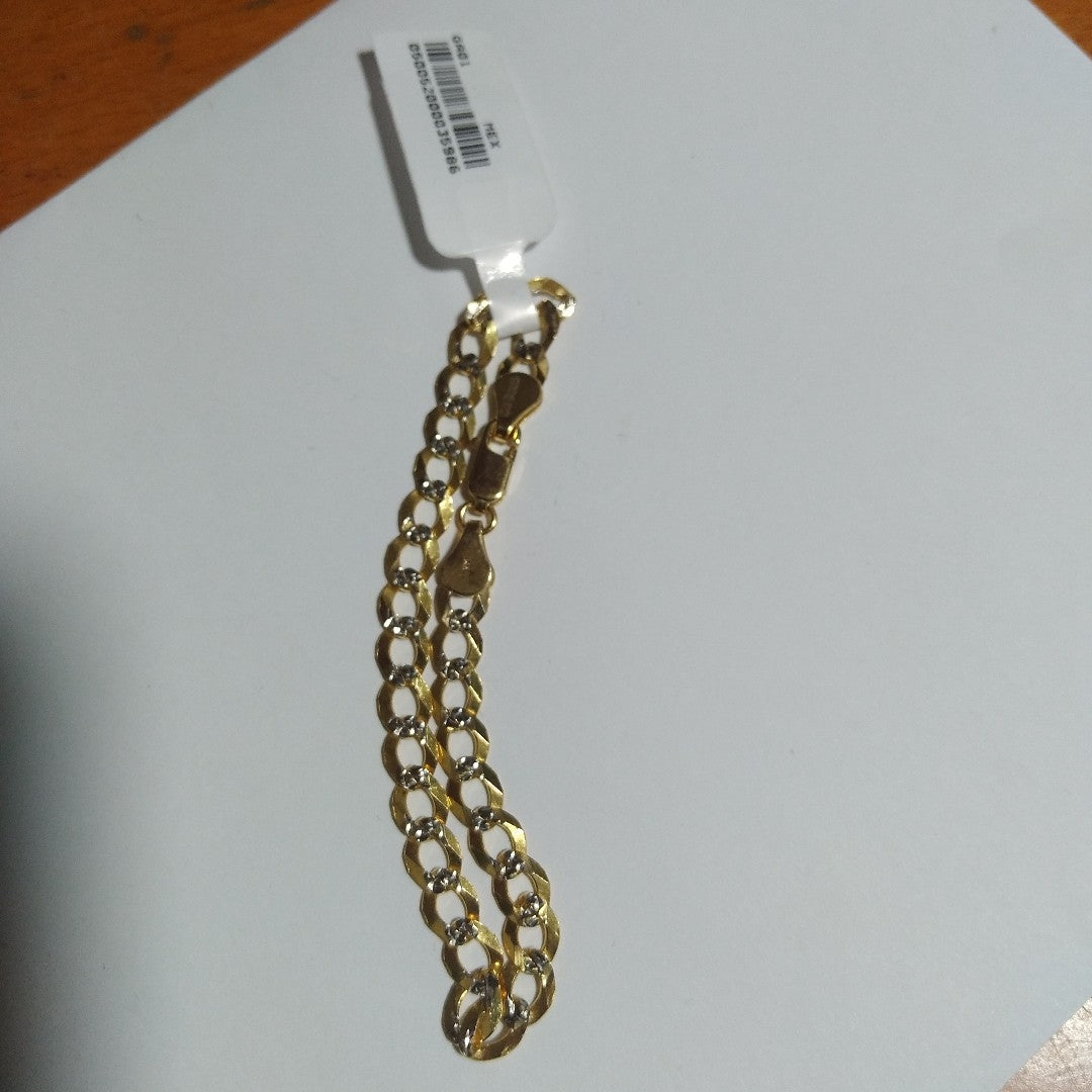 PULSERA BARBADA 14K 21 CM 5.6 GR (NUEVO)