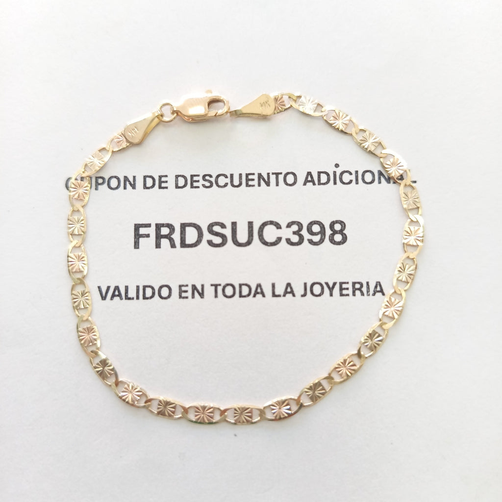 PULSERA GUCHI 14K 18 CM 2.9 GR (NUEVO)