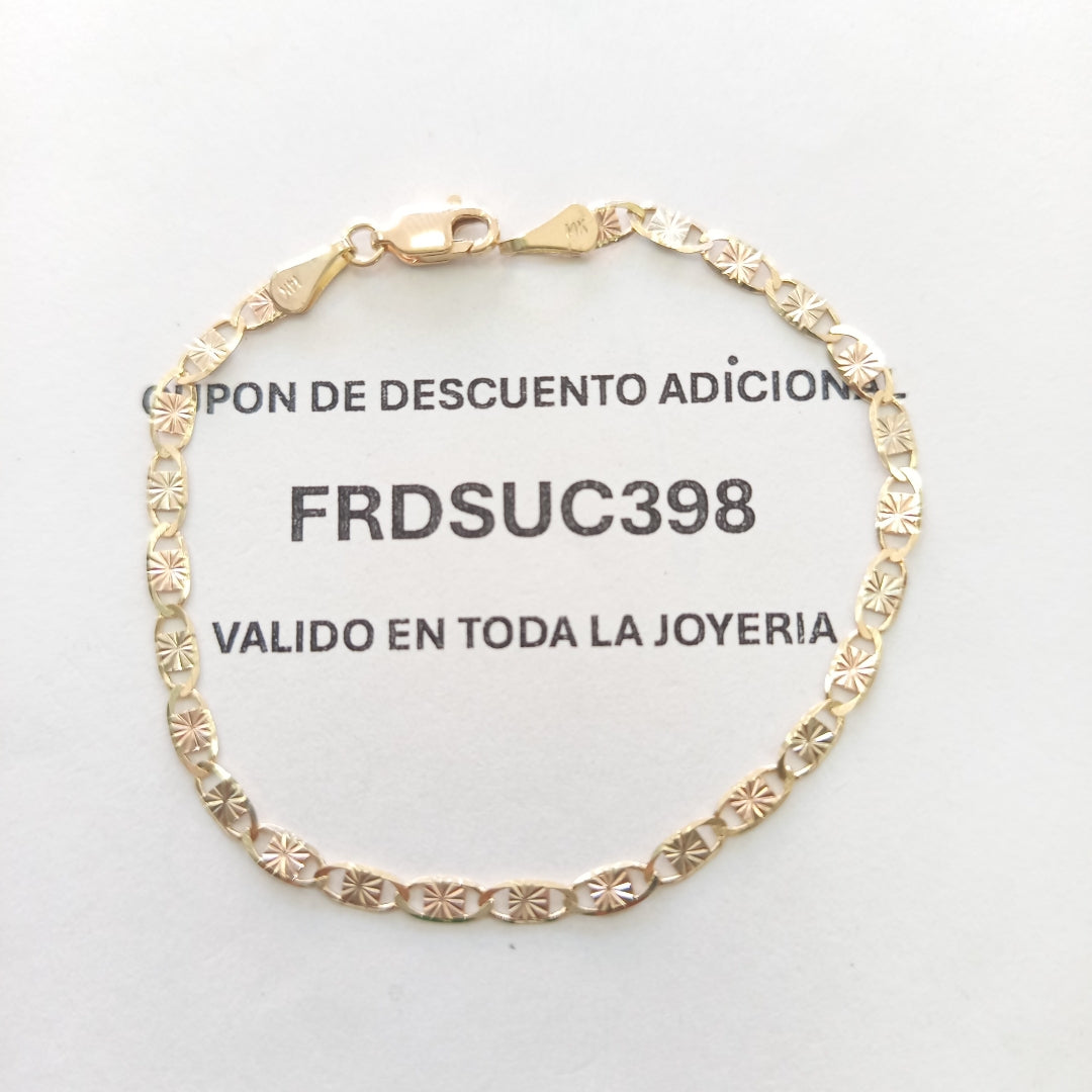 PULSERA GUCHI 14K 18 CM 2.9 GR (NUEVO)