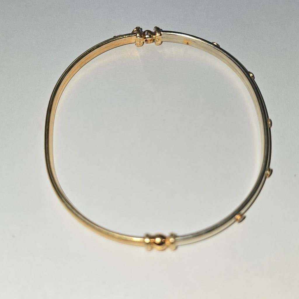 PULSERA RIGIDA ORO 14 K 6 GRMS (SEMINUEVO)