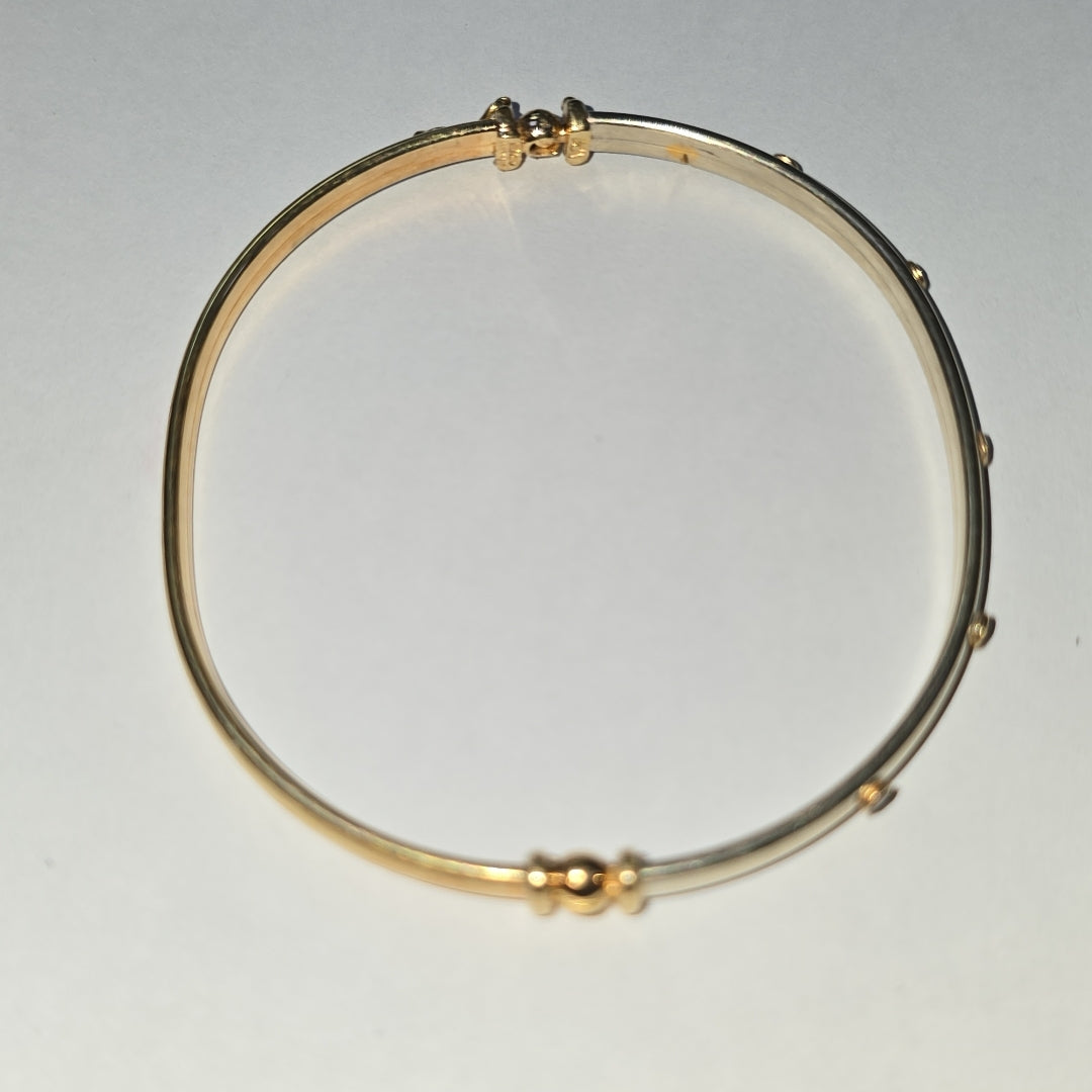 PULSERA RIGIDA ORO 14 K 6 GRMS (SEMINUEVO)