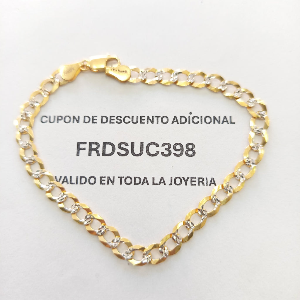 PULSERA BARBADA 14K 21 CM 6.3 GR (NUEVO)