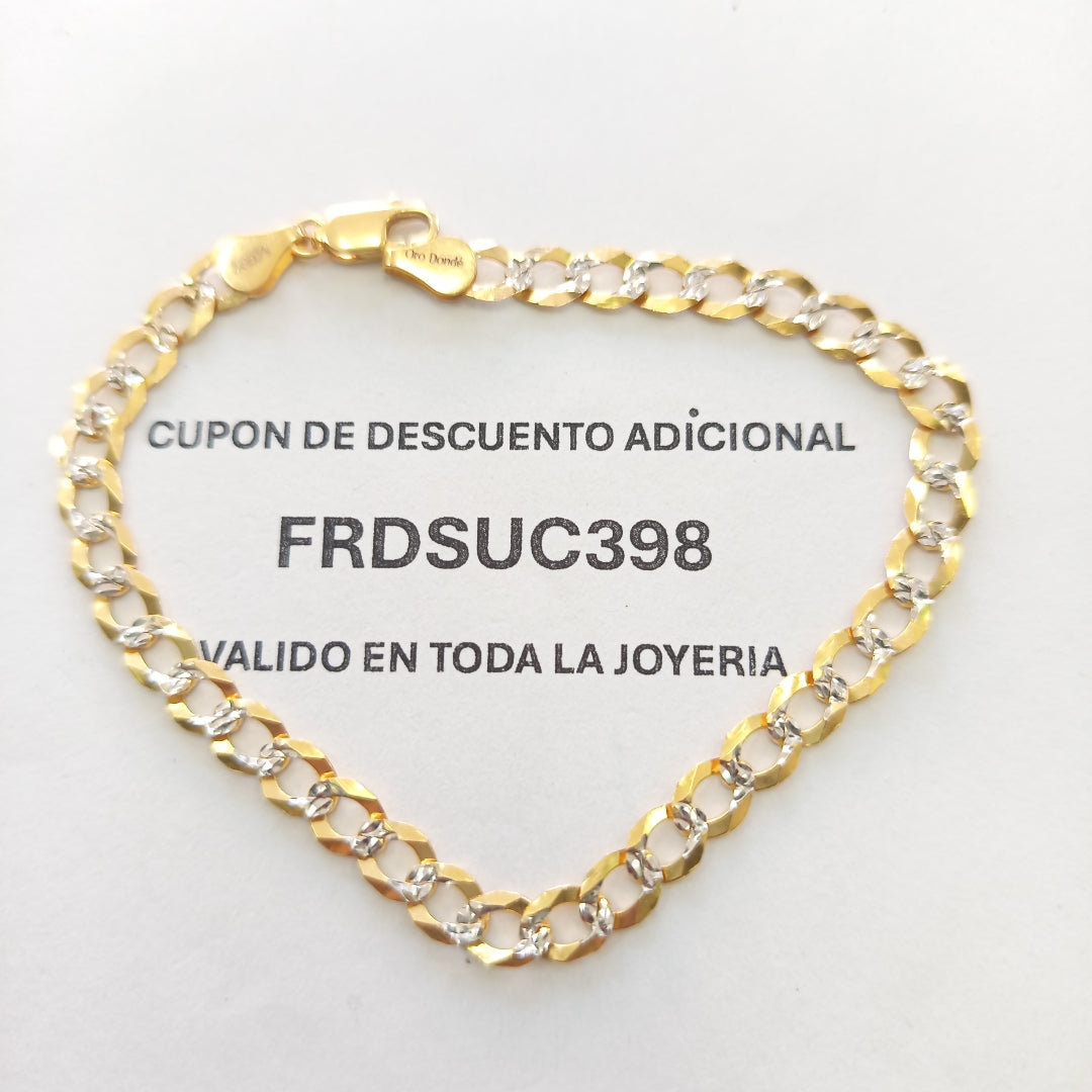 PULSERA BARBADA 14K 21 CM 6.3 GR (NUEVO)