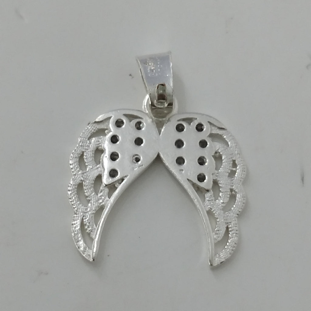 DIJE ALAS C/CIRCONIAS PLATA .925 2.3 GR (NUEVO)