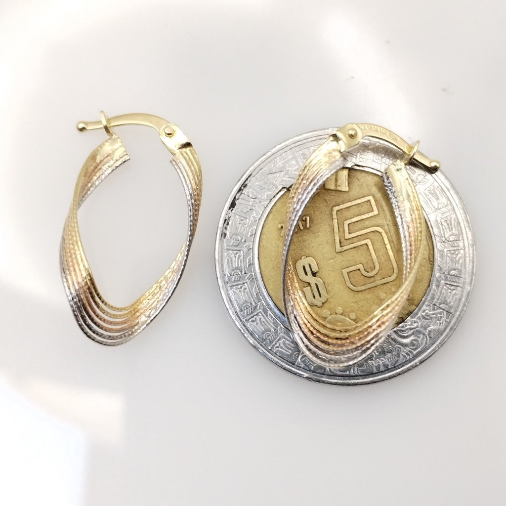 ARETES PAR ORO 14 K 1,60 GRMS (SEMINUEVO)