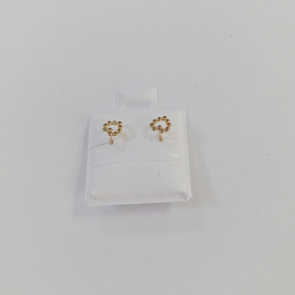BROQUELES BROQUEL FIG CORAZON 14K 0.23 GR (NUEVO)