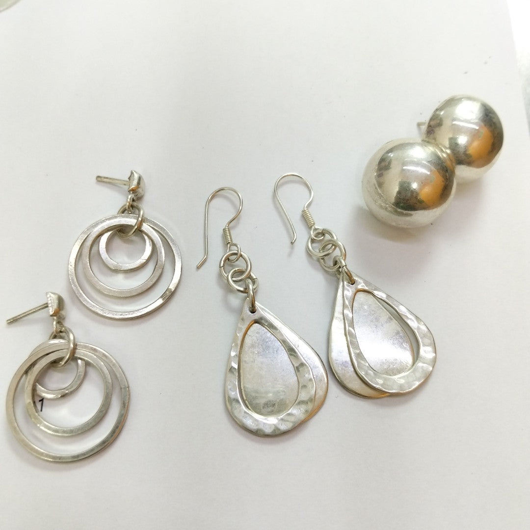 ARETES PAR, BROQUELES PAR PLATA 58 GRMS (SEMINUEVO)