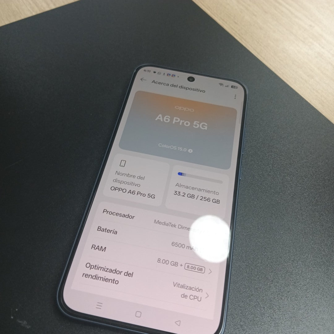 CELULAR OPPO A6 PRO CPH2781 (2025) 256 GB 8 GB RAM (SEMINUEVO)