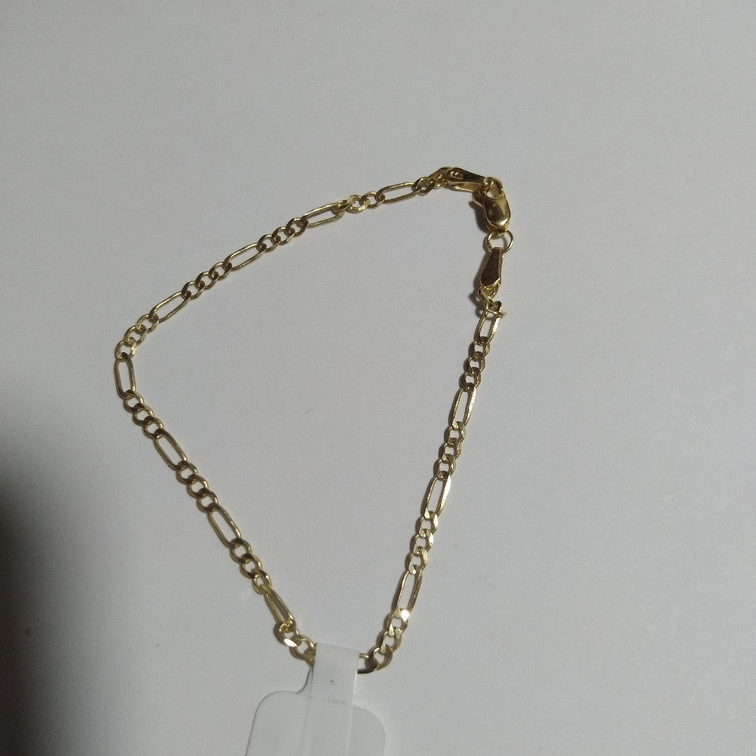 PULSERA TEJIDO 3X1 14K 18 CM 1.9 GR (NUEVO)